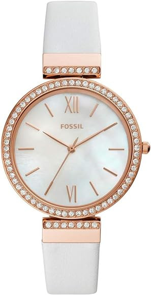 Horlogeband Fossil ES4581 Leder Wit 16mm